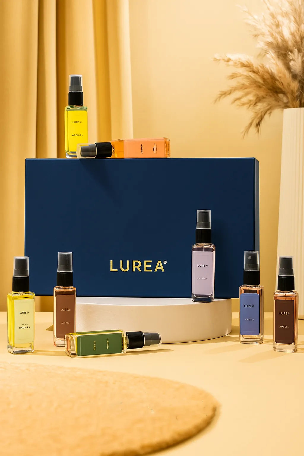 LUREA Discovery Set – Luxury Perfume Gift Box | 8 Signature Eau de Parfum Miniatures | Unisex Collection