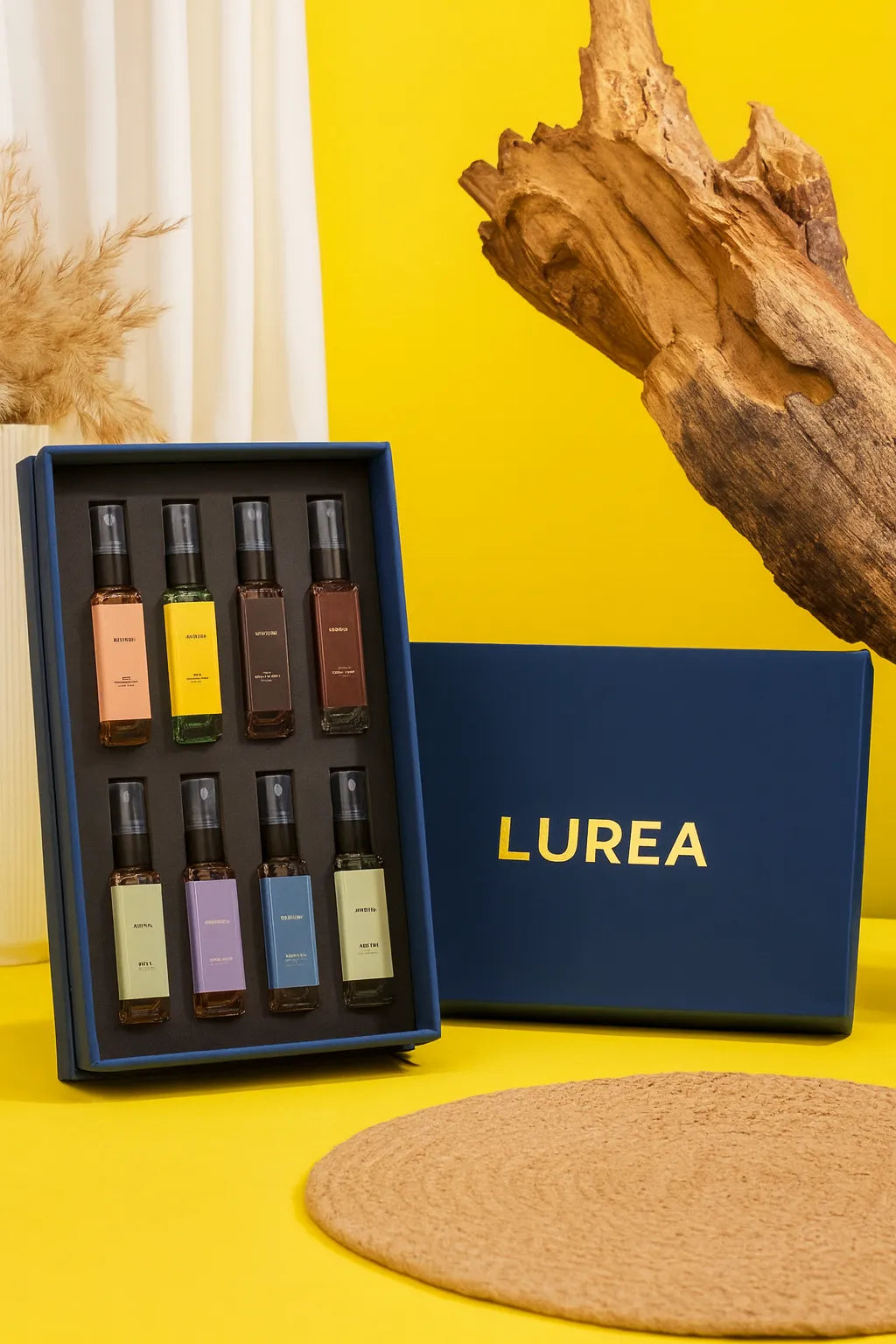LUREA Discovery Set – Luxury Perfume Gift Box | 8 Signature Eau de Parfum Miniatures | Unisex Collection